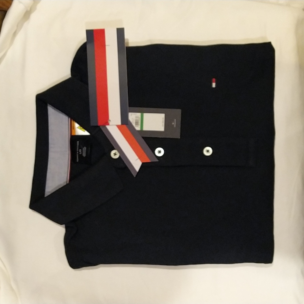 Tommy Hilfiger Polo Shirt - Size L Black